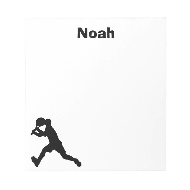 Tennis Personalized Notepad (male) (Front)