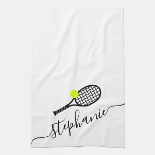 Personalized Tennis Racket Sweat Towel With Racket Team Uno 