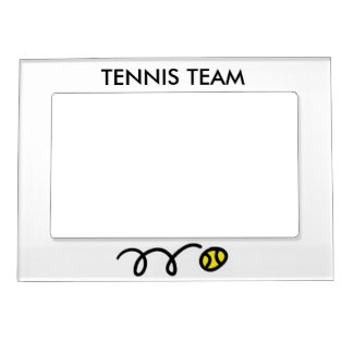 Tennis picture frame magnet