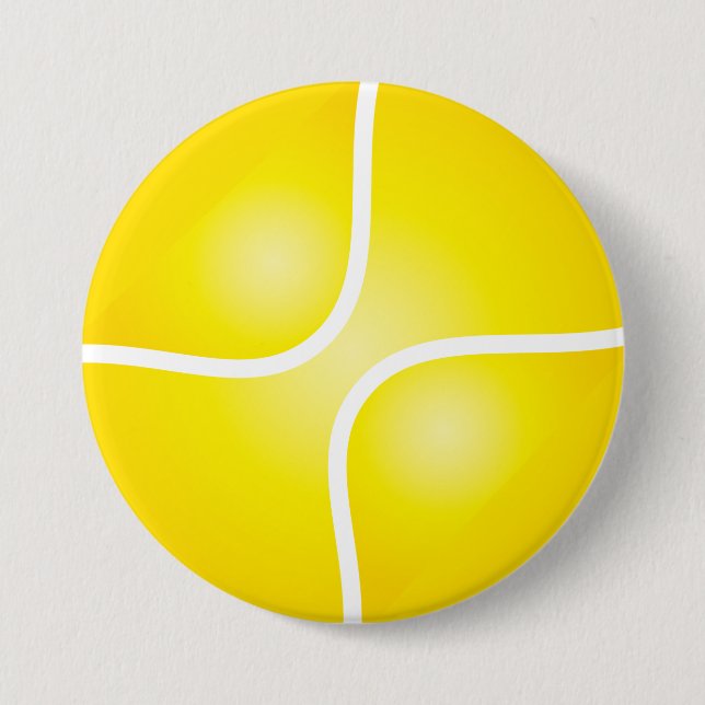 Tennis Pinback Button (Front)
