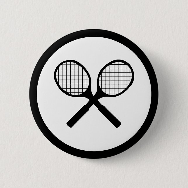 Tennis Pinback Button (Front)