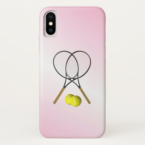 Tennis Pink Sports iPhone X Case