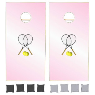 Tennis Pink Sports Cornhole Set