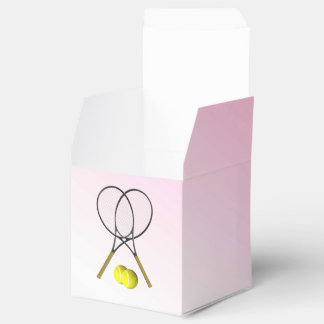 Tennis Pink Sports Favor Boxes