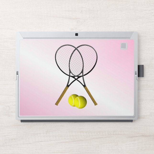Tennis Pink Sports HP Laptop Skin (Front)