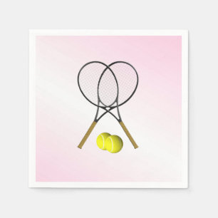 Tennis Pink Sports Napkins