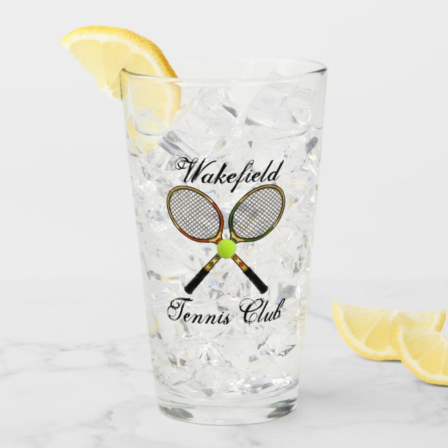 Tennis Pint Glass (Front Ice)