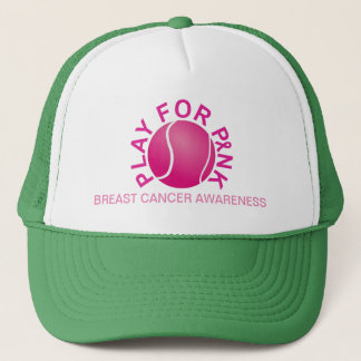 Tennis Play for Breast Cancer Awareness Hat