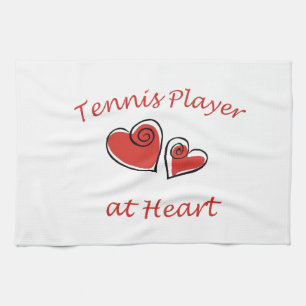 Tennis Player at Heart Towel