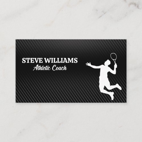 Tennis Player  Athlete Business Card