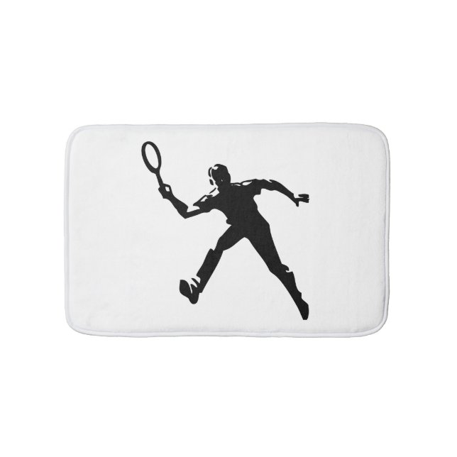Tennis Player Bathroom Mat (Front)