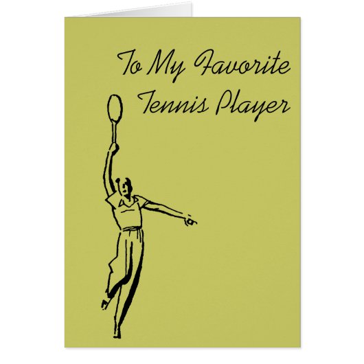 Tennis Player Cards (Front)