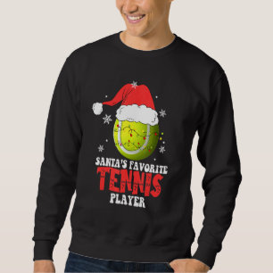 Tennis Player Christmas Tennis   Sweatshirt