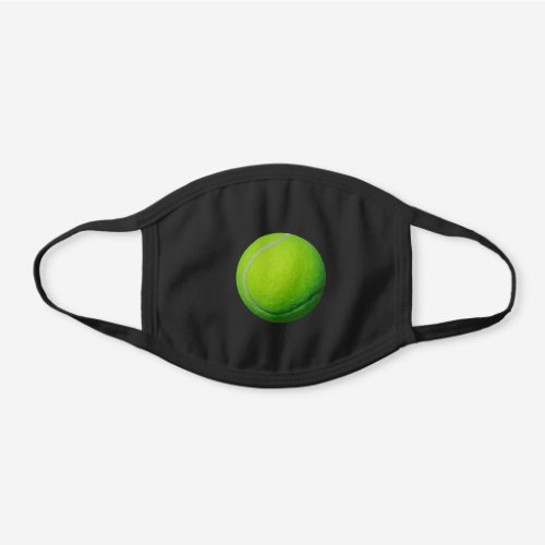 Tennis Player Country Club Sports Fan Tennis Ball Black Cotton Face Mask