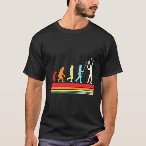 Tennis Player Evolution Colors S T_Shirt
