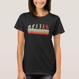 Tennis Player Evolution Of Man Sport Retro Vintage T-Shirt