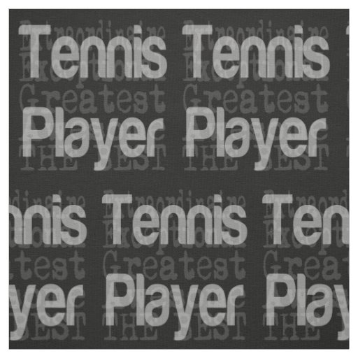 Tennis Player Extraordinaire Fabric
