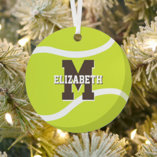 tennis player gifts girls boys personalized metal ornament