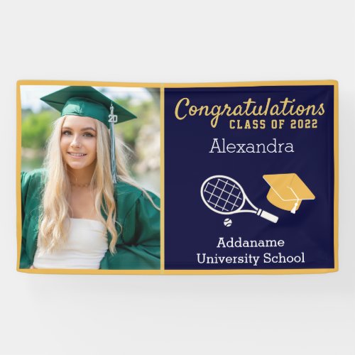 Tennis Player graduation  Graduation  Banner