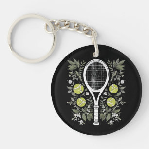 Tennis Player Keychain