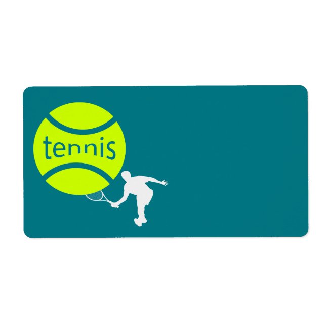 Tennis player label (Front)