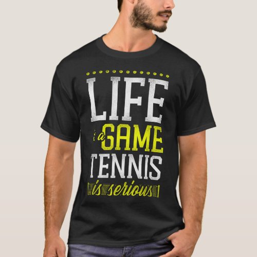 Tennis Player Little Brother Biggest Fan Brother T_Shirt