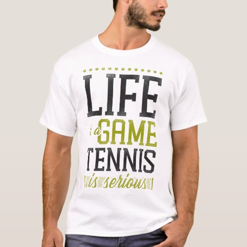 Tennis Player Little Brother Biggest Fan Brother T_Shirt