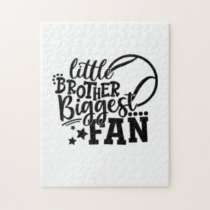 Tennis Player Little Brother Biggest Fan Tennis Jigsaw Puzzle