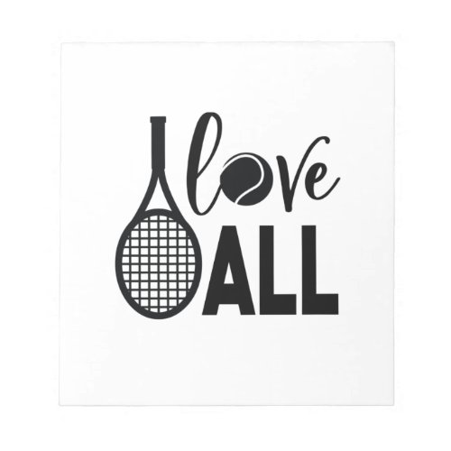 Tennis Player  Love All Notepad