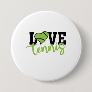 Tennis Player Love Tennis Button