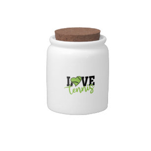 Tennis Player Love Tennis Candy Jar