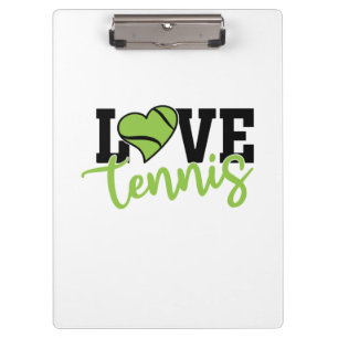 Tennis Player   Love Tennis Clipboard