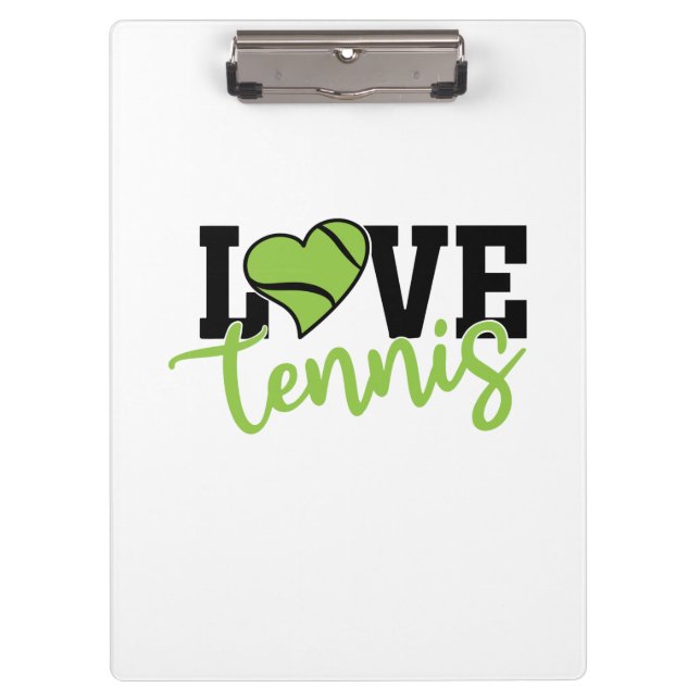 Tennis Player | Love Tennis Clipboard (Front)