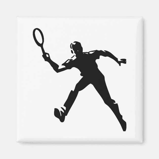 Tennis Player Magnet (Front)