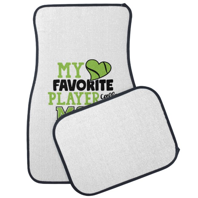 Tennis Player | My Favorite Player Calls Me Mom Car Floor Mat (Set)
