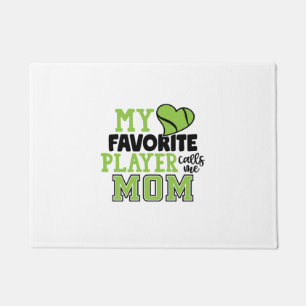 Tennis Player My Favorite Player Calls Me Mom Doormat