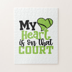 Tennis Player   My HeartIs On That Court Jigsaw Puzzle