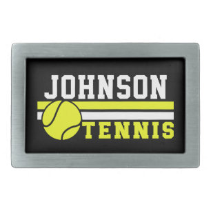 Tennis Player NAME Ball Game Court Personalized Belt Buckle