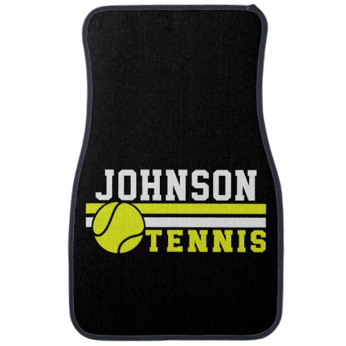 Tennis Player NAME Ball Game Court Personalized Car Floor Mat