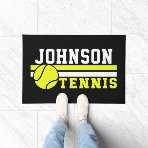 Tennis Player NAME Ball Game Court Personalized Doormat