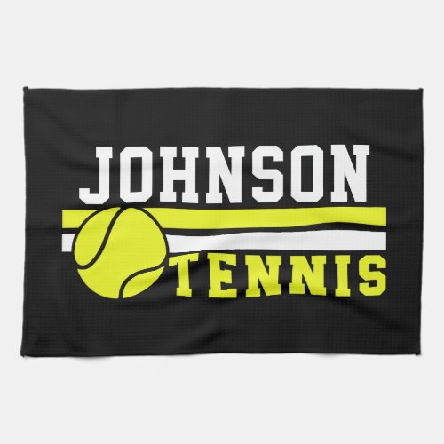 Tennis Player NAME Ball Game Court Personalized Kitchen Towel