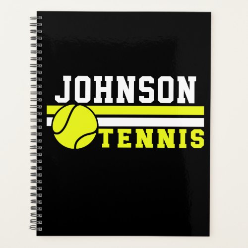 Tennis Player NAME Ball Game Court Personalized Planner