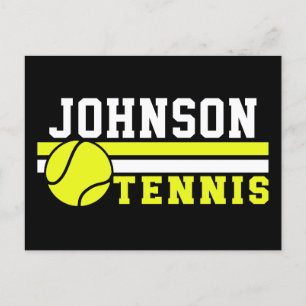 Tennis Player NAME Ball Game Court Personalized Postcard