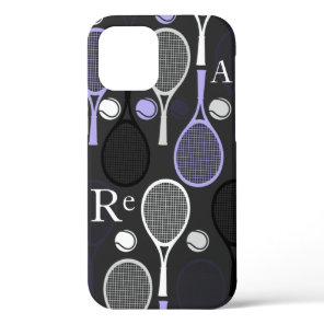 Tennis Player Name Letters Personalized Sport Team iPhone 12 Case