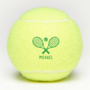 Tennis Player Name Monogram Personalized Balls