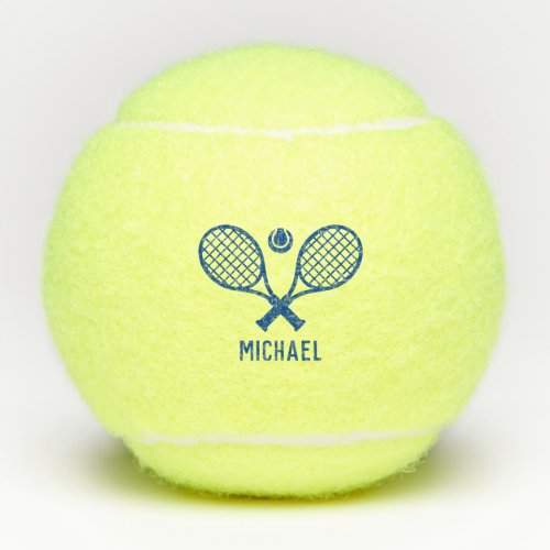 Tennis Player Name Monogram Personalized Tennis Balls