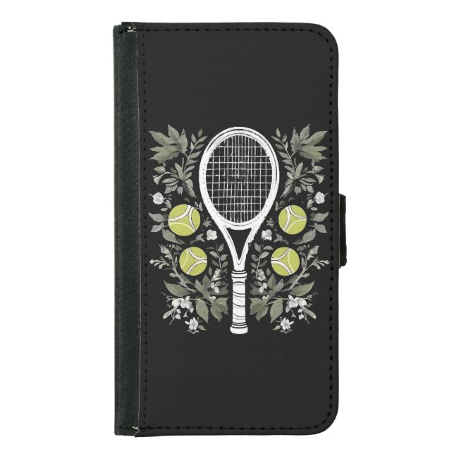 Tennis Player Samsung Galaxy Wallet Case (Front)