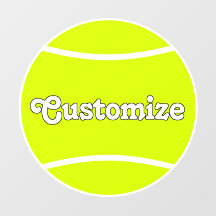 Tennis Player Team Name or Text Custom Cut Sports