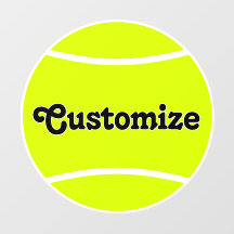 Tennis Player Team Name or Text Personalized 