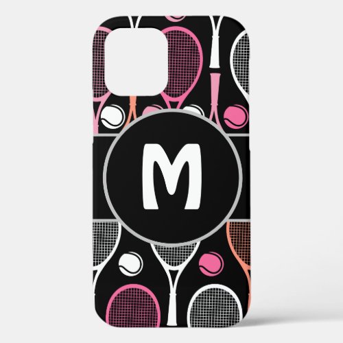 Tennis Player Team Name Personalized Monogrammed iPhone 12 Case